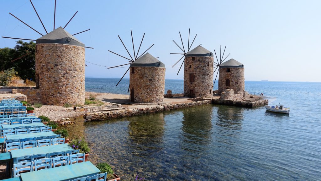Chios: Tajuplný ostrov v severní části Egejském moři