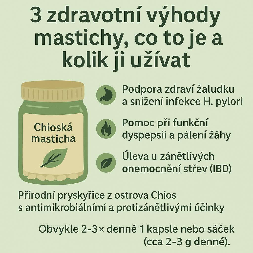 3 zdravotní výhody mastichy, co to je a kolik ji užívat