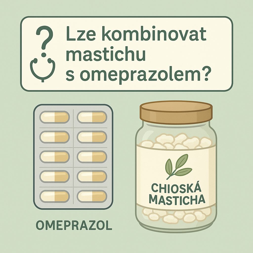 Lze kombinovat mastichu s omeprazolem?